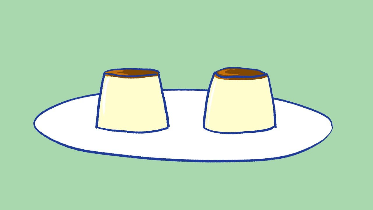 ２人前プリンの作り方/How to make Pudding for two cups.