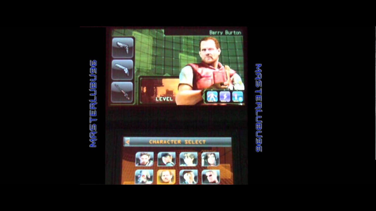 Resident evil the mercenaries 3d all characters+customs