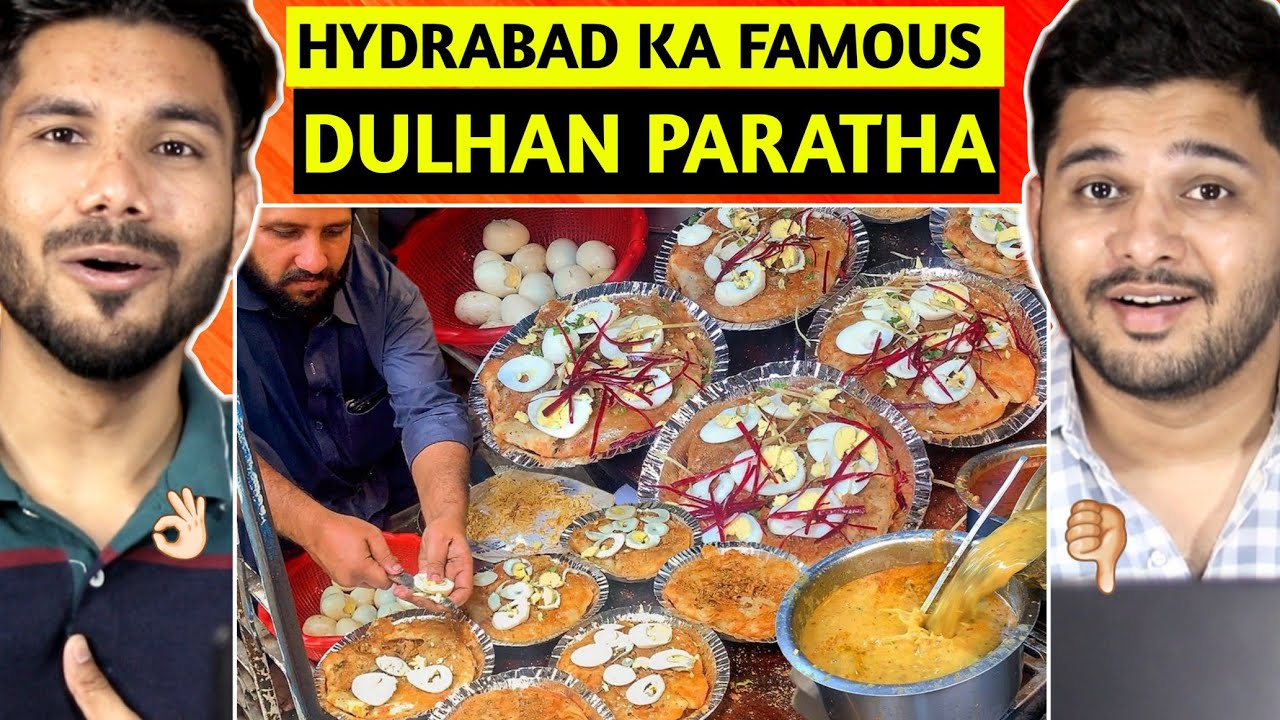 Indian Reaction on Hydrabad Ka Famous Dulhan Paratha & Haji Ki Lassi | 50 Year's Old Food Shops