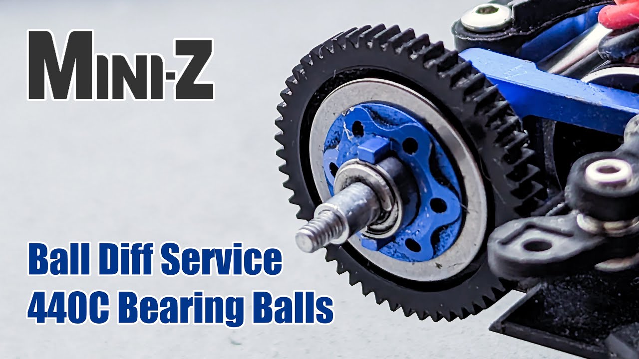 Servicing Mini-Z MR-03 1:28 RWD Ball Differential, New 440C Bearing Balls