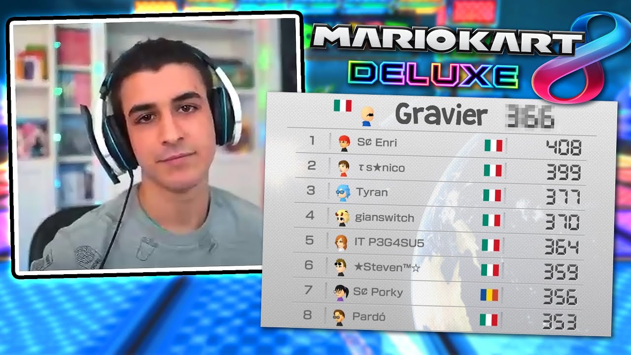 Gravier VS la Nazionale Italiana di MARIO KART 8!