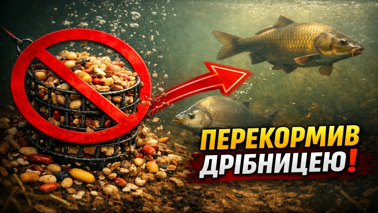 Досить годувати дрібноту! Ось чому твоя прикормка ВІДЛЯКУЄ велику рибу.