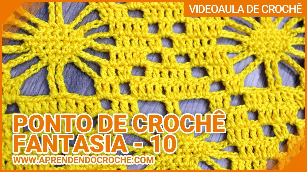 Ponto de Crochê Fantasia - 10 (Ponto Aranha)