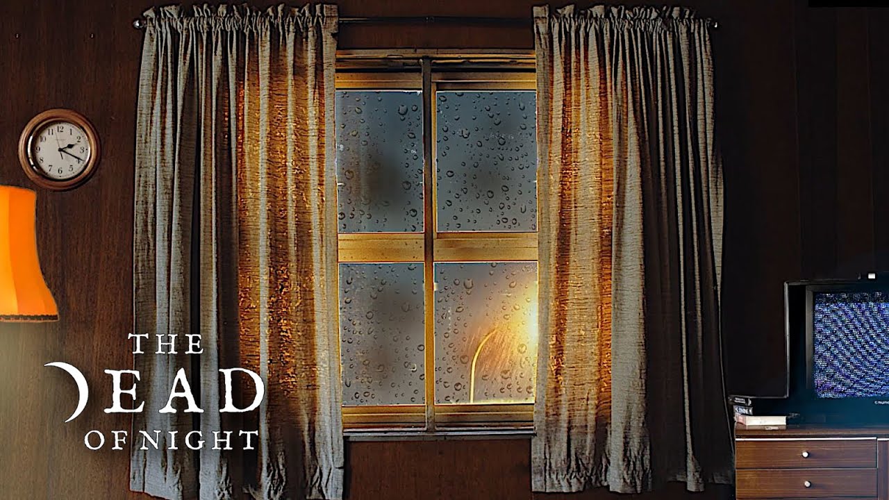 Motel Room Ambience 📺⛈️ | Rain & Thunder, TV Static & Clock Sounds for Sleep, Relaxation & Study