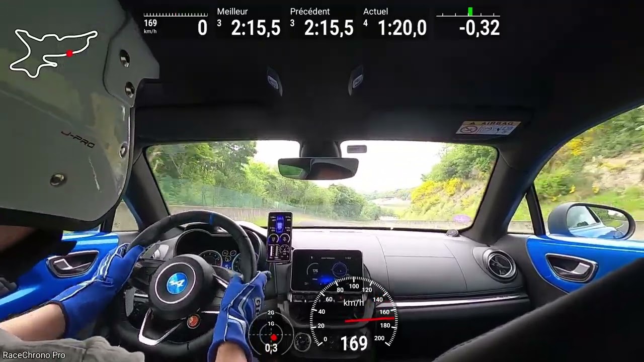 Alpine A110 Circuit de Charade 23.05.2025 best lap 2:15:0