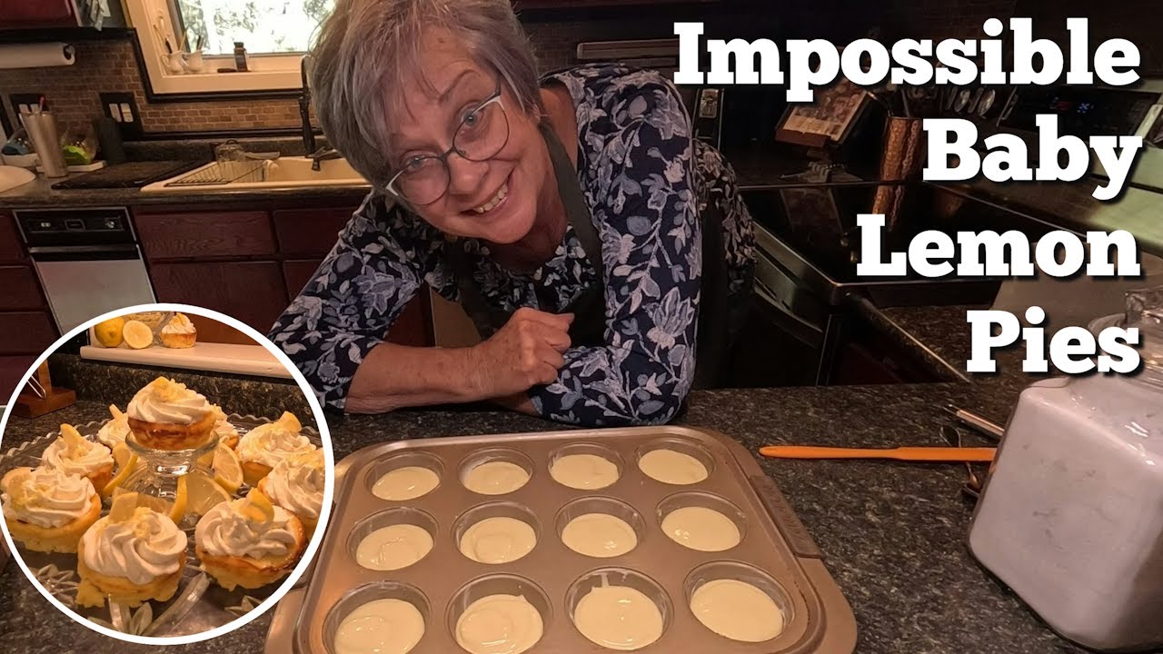Impossible Baby Lemon Pies - The Custard Comeback #lemondessert #babylemonpies