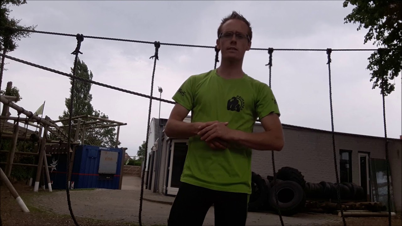 Survivalrun Tutorial Techniek 014 Apenhang: wedstrijd techniek