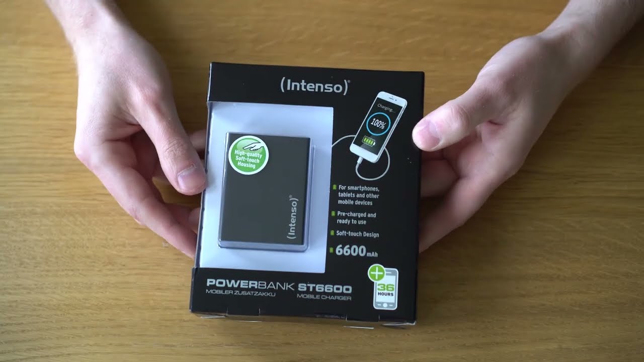 Unboxing: Intenso ST6600 USB battery pack 4k
