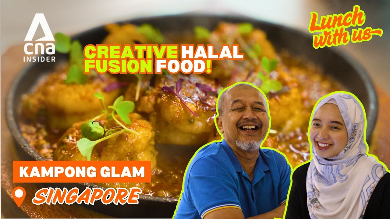 Letting My 70yo Dad Try Halal Western Fusion Café Food | Lunch With Us: Singapore