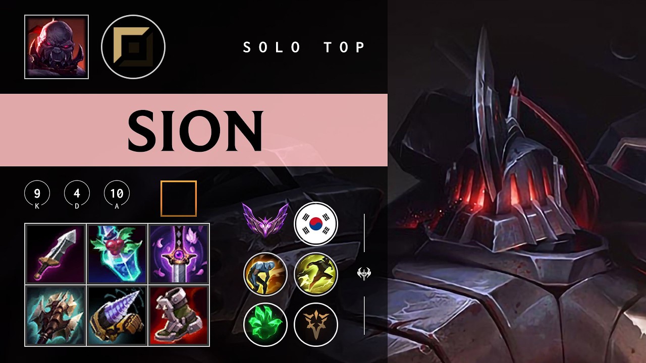 Sion Top vs Yone - KR Master Patch 26.03