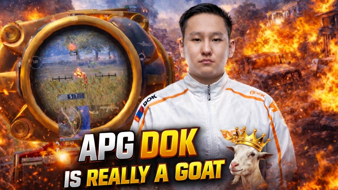 PUBG MOBILE MONGOLIA 🇲🇳 : APG DOK IS A REALLY GOAT OF PUBGM 😱🔥ULTIMATE ROYAL Gameplay Highlights👑🔥