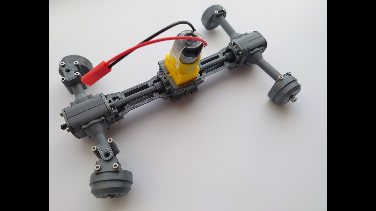 3D Printed half axle differential build