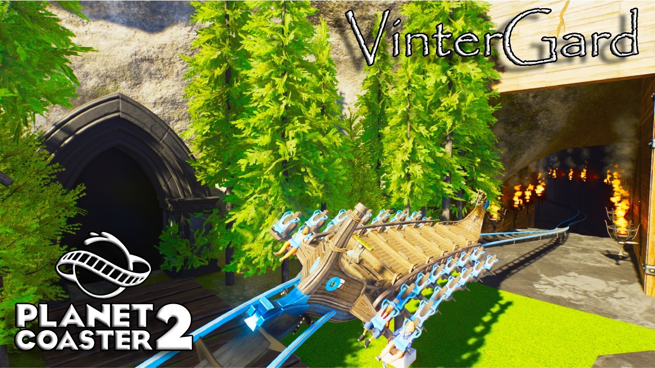 This Coaster Needed a World Around It | Coaster & Plaza Build | VinterGard (Ep.7)
