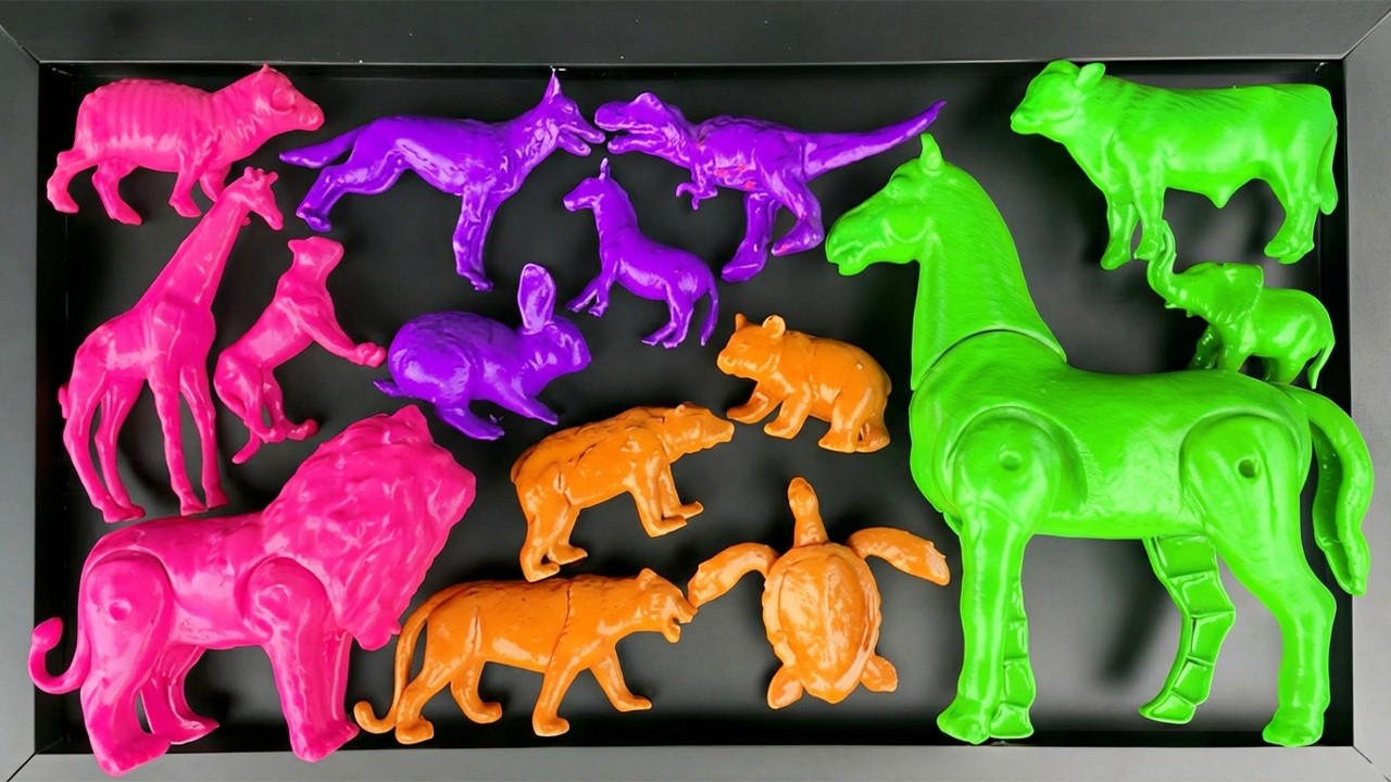 WOW!!Membersihkan Hewan Berlumpur|Kelinci,Panda,Singa,Gajah,Keleday,Harimao,Sapi,Kambing,Zebra