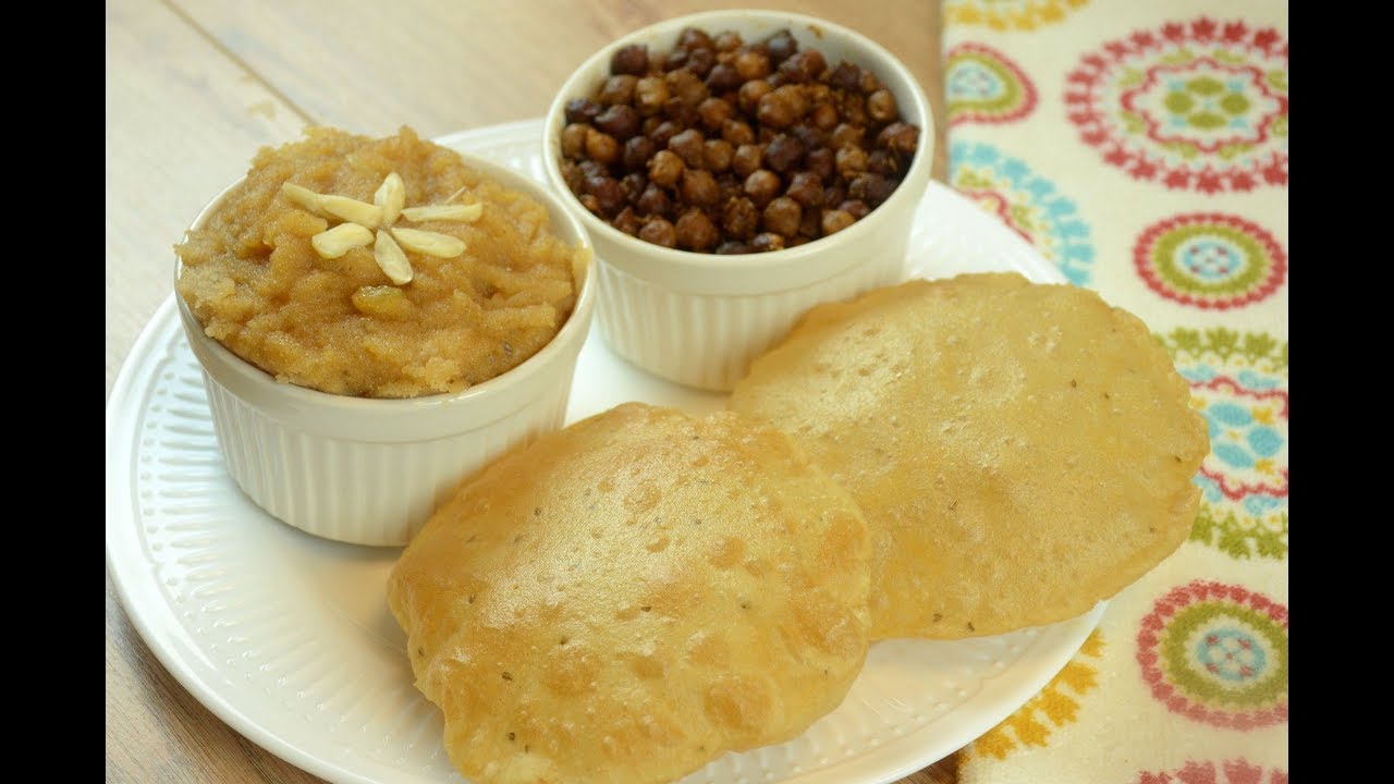 Halwa puri chana| Ashtami Prasad Recipe | kala Chana | Puri | Suji Ka Halwa | Navratri Vrat Recipes