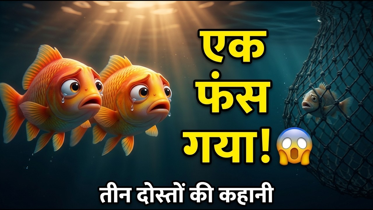 तीन मछलियाँ… और एक गलती! | Panchatantra Story in Hindi l Hindi Moral Story