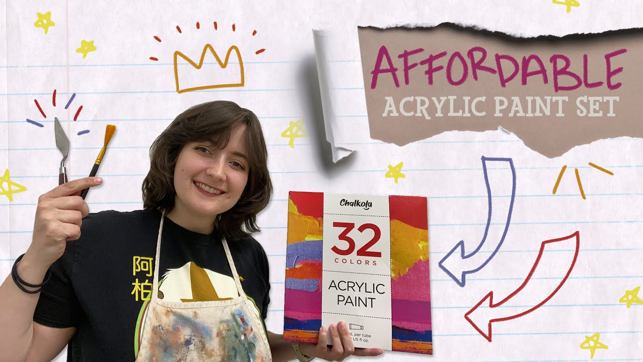 Testing an Affordable Acrylic Paint Set || Izzy Sneed