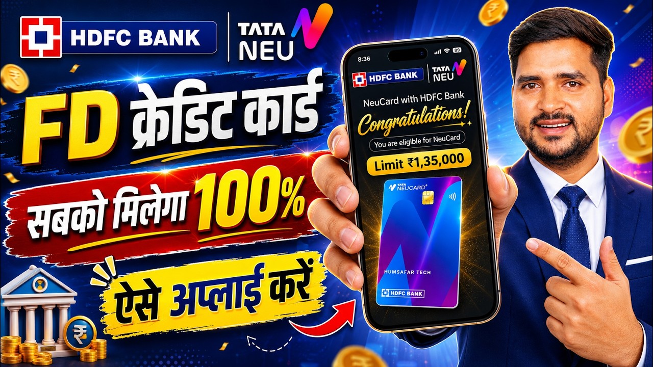 TATA Neu Credit Card on FD | No Income Proof, Instant Approval! | क्या है सच्चाई ? | HDFC FD Card
