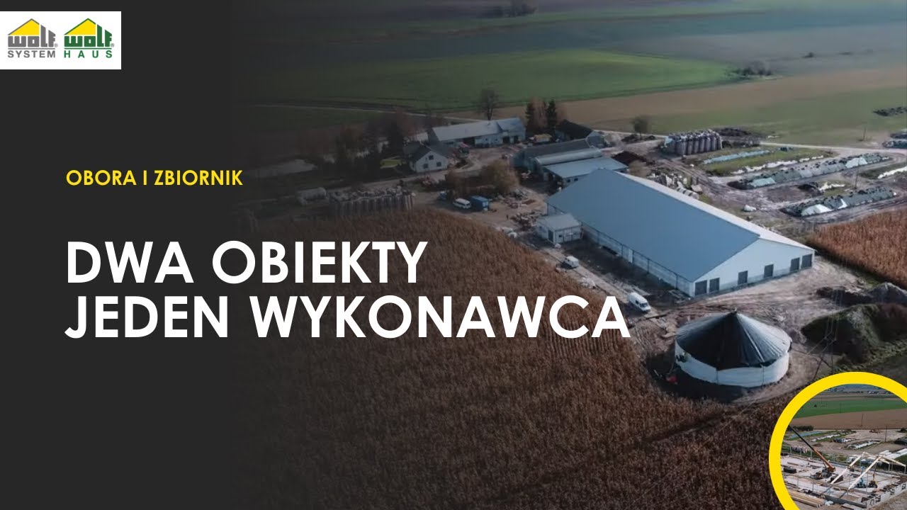 Budowa nowej obory i zbiornika żelbetowego WOLF System