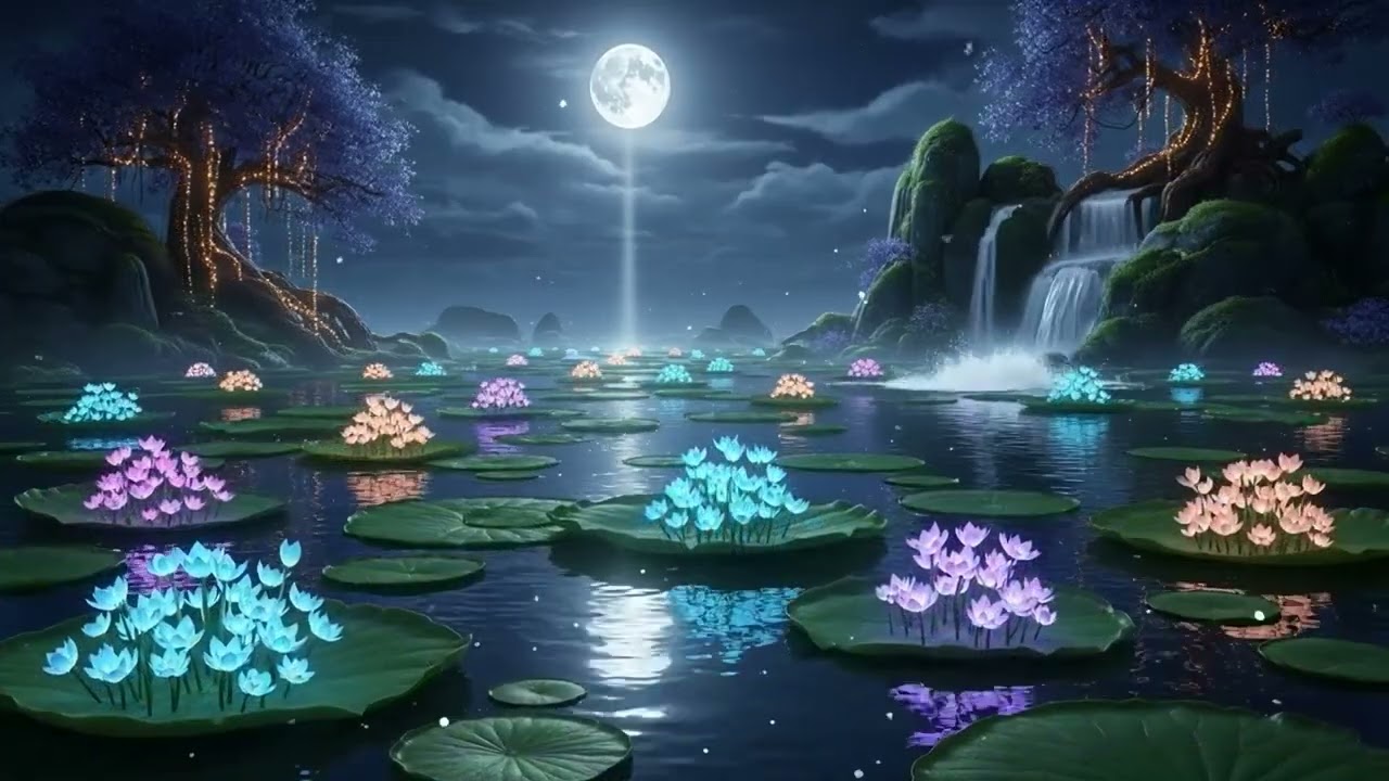 Serenity Under the Full Moon 🌕 Nature Sounds