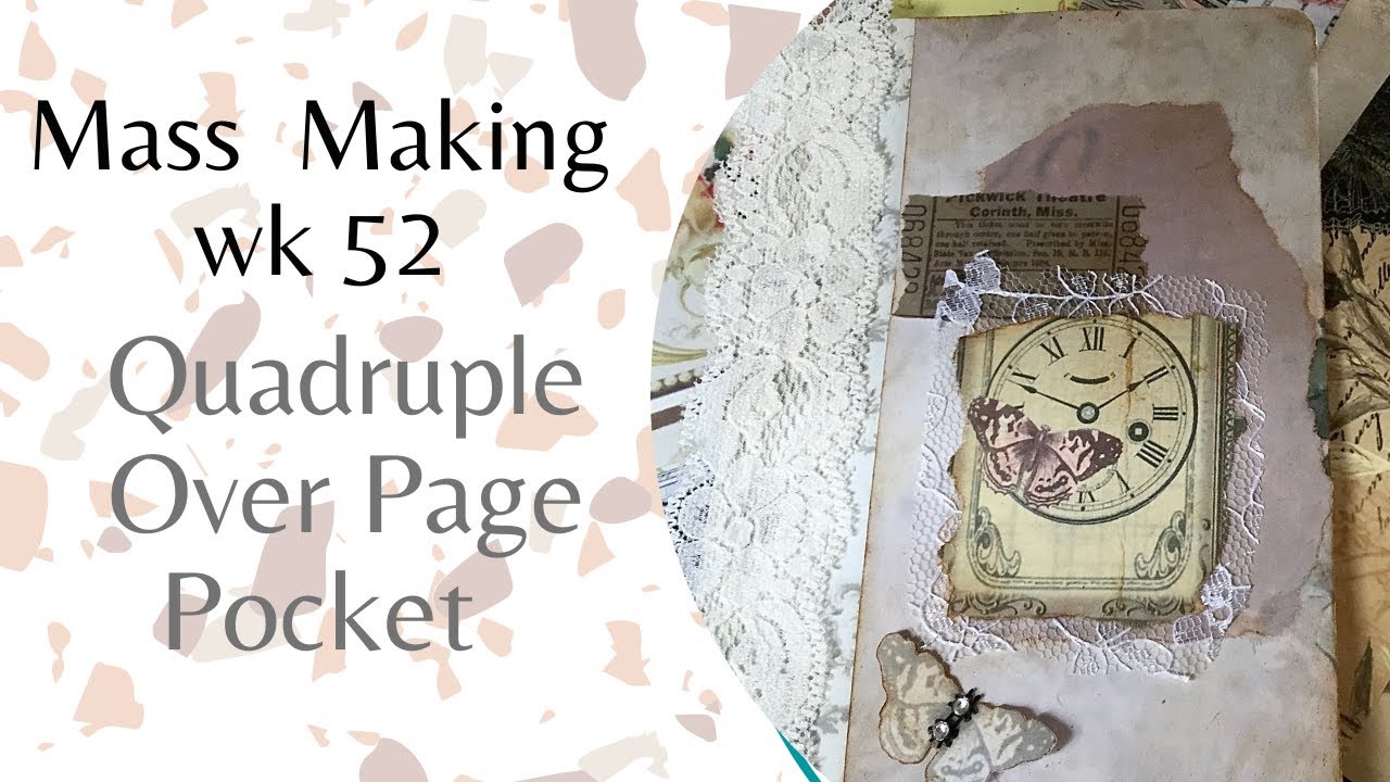 Mass Making - Quadruple Over Page Pocket  - Tina’s Weekly Workshop 52 - Use Up Scraps