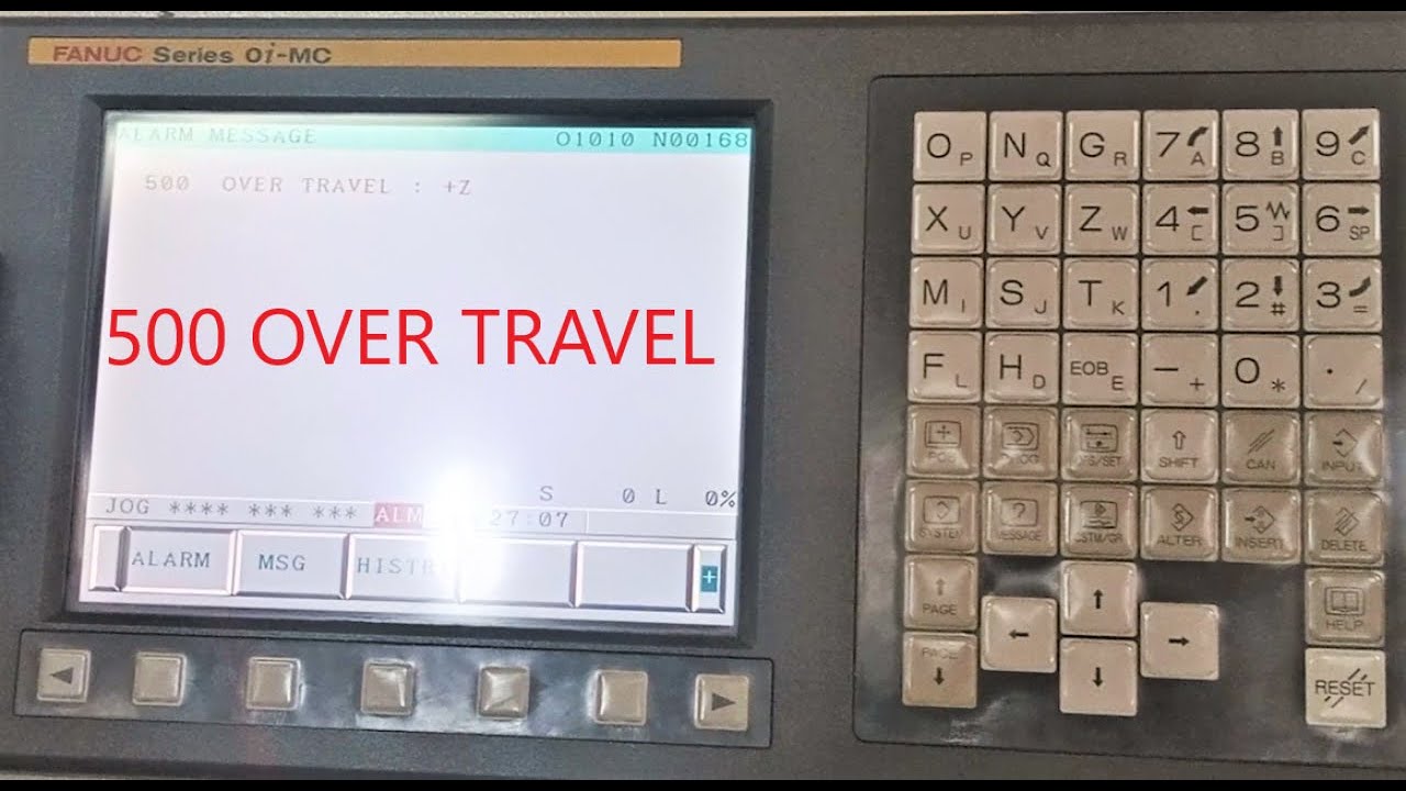 Fanuc Over Travel Alarm | 500 Over Travel | Axis Over Travel