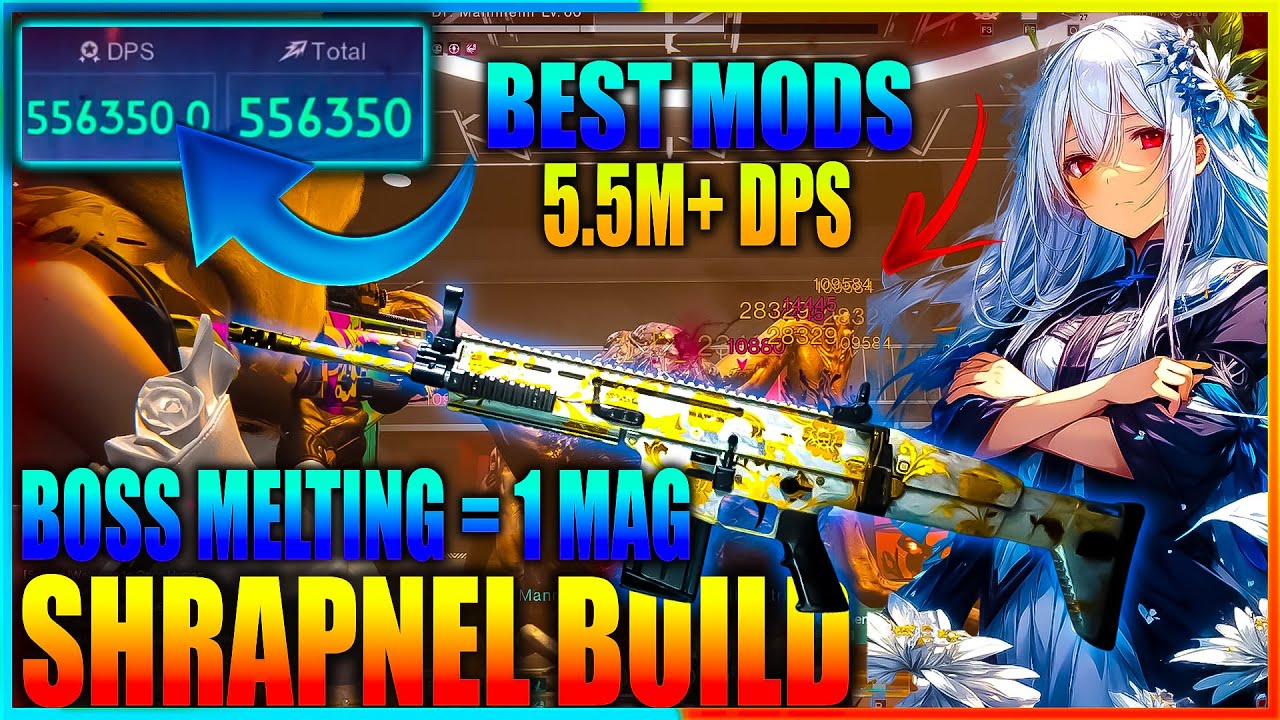 1MAG MELTS BEST SHRAPNEL BUILD FOR PVE HUGE DPS 5.5M TIPS GUIDE MODS CRADLES - #oncehuman