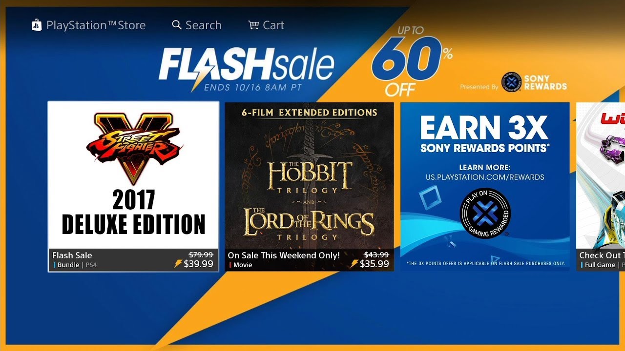 October 2017 | PSN Flash Sale