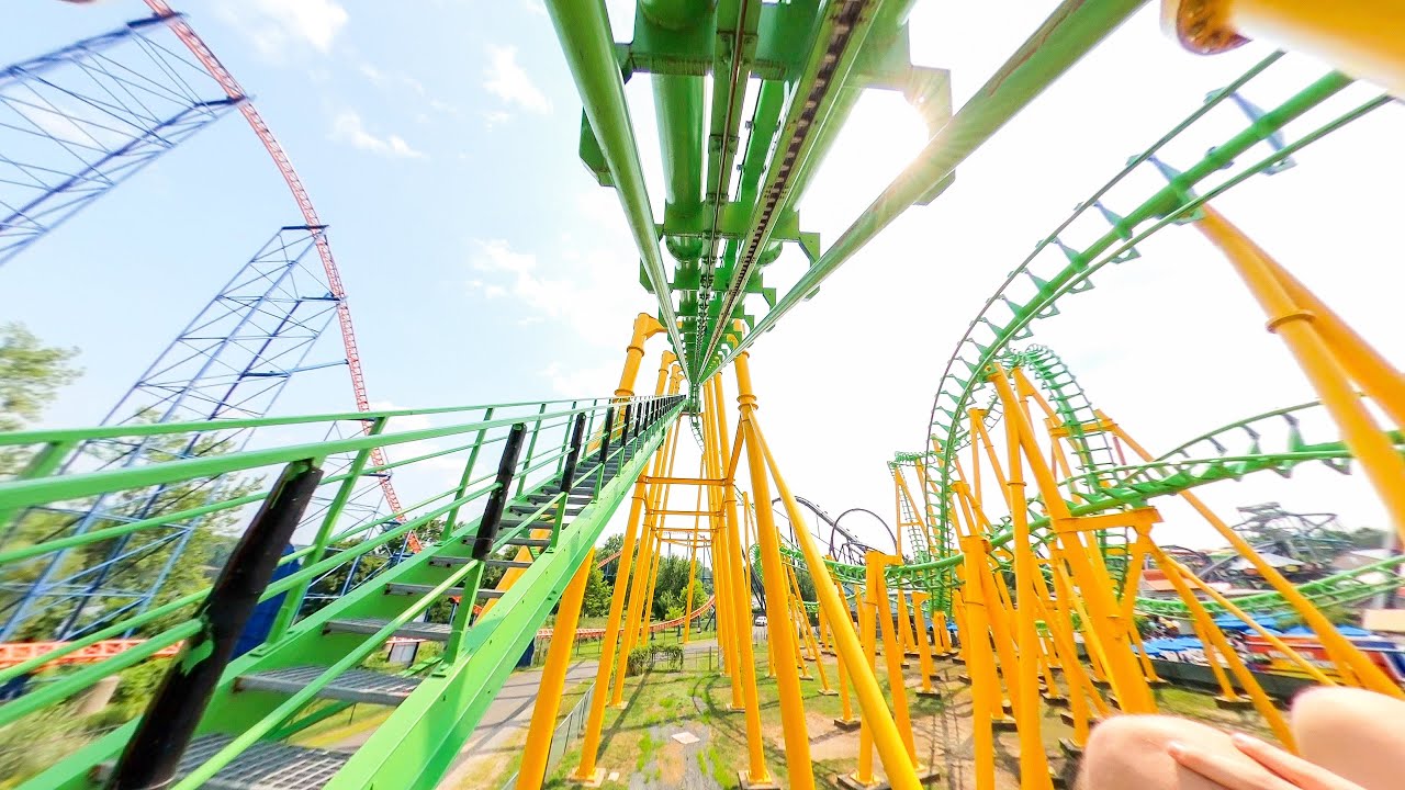 Riddler Revenge at Six Flags New England FULL POV