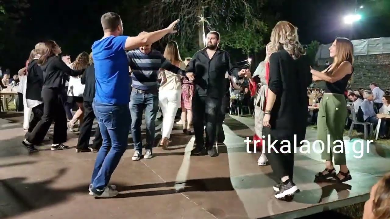Τρίκαλα Ροπωτό πανηγύρι Δεκαπενταύγουστου χορός γλέντι διασκέδαση δημοτική βραδιά   μέρ 4ο 14-8-2022