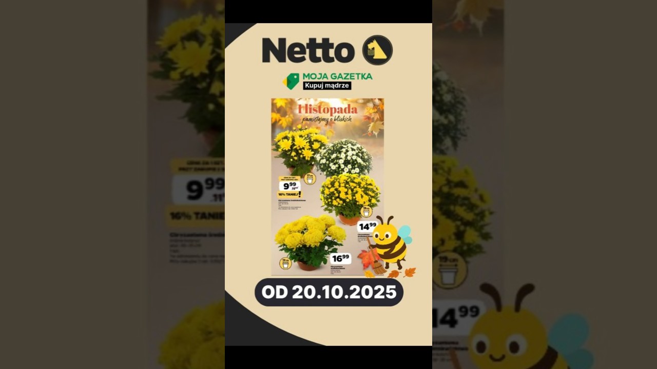 💰Najnowsza gazetka Netto!💰 Już od PONIEDZIAŁKU 20/10/25! 💰Najlepsze promocje na 30 - lecie Netto! 💰