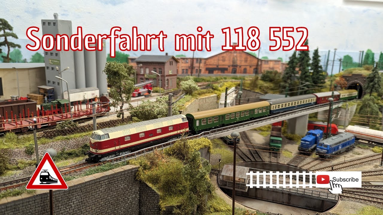 Sonderfahrt mit 118 552  // Modellbahn Spur TT