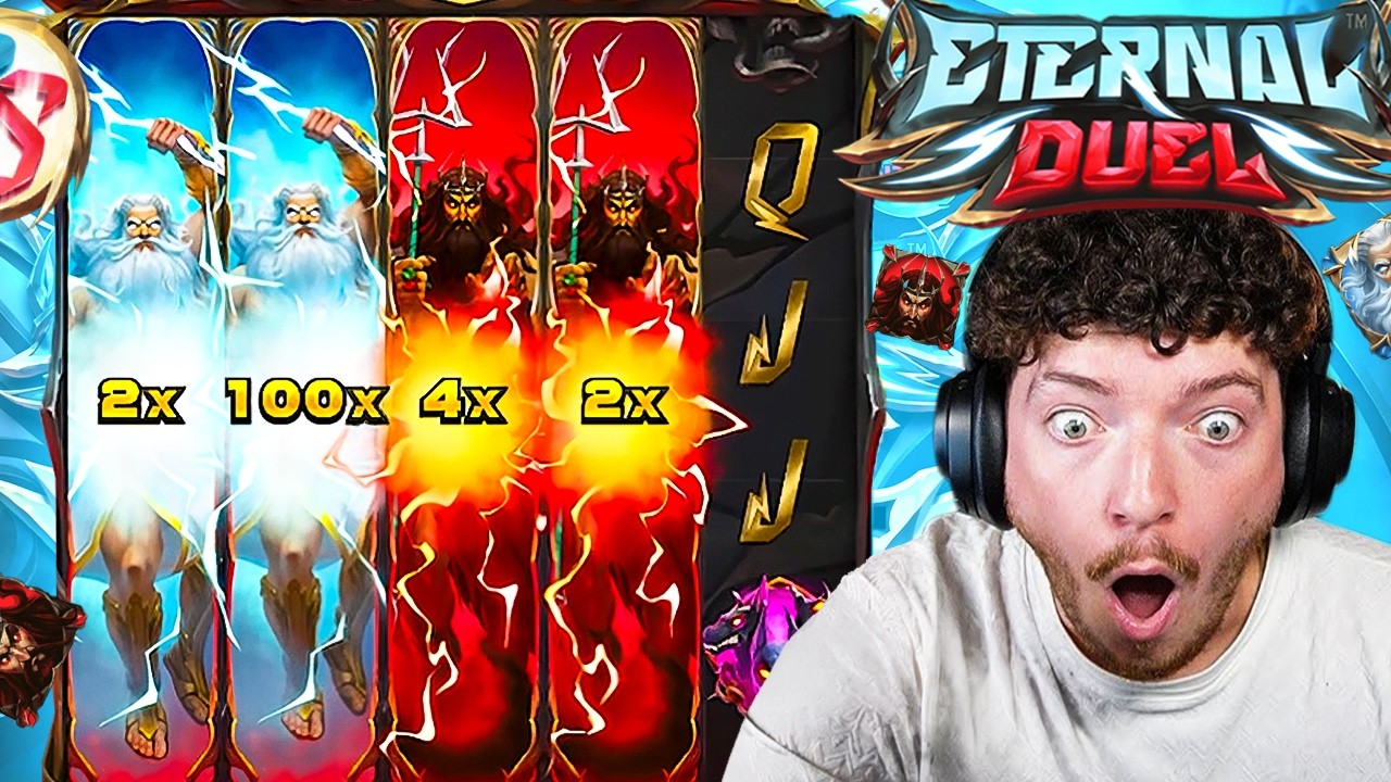 Я гарантированно получил 1000X 4 VS WILD FEATURE SPAN на ETERNAL DUEL GO CRAZY!
