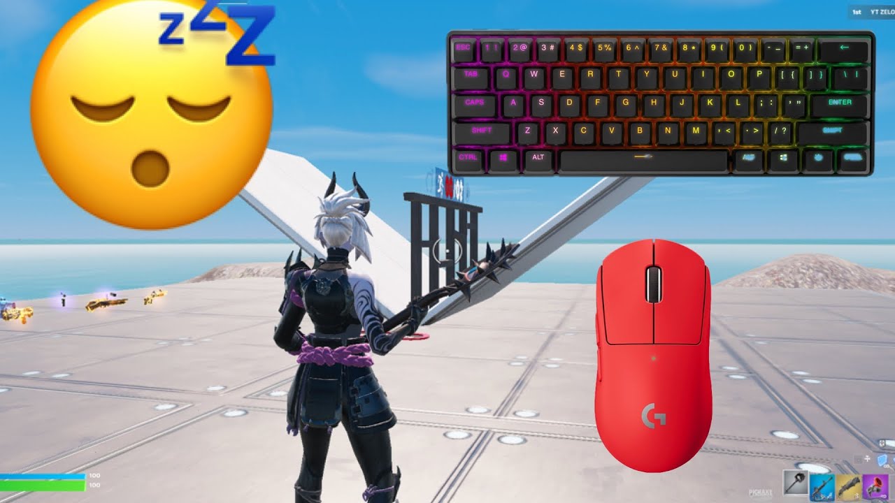 SteelSeries Apex Pro Mini ASMR 😴 1v1 Build Fights 🏆 Satisfying Keyboard Fortnite 240 FPS 4K