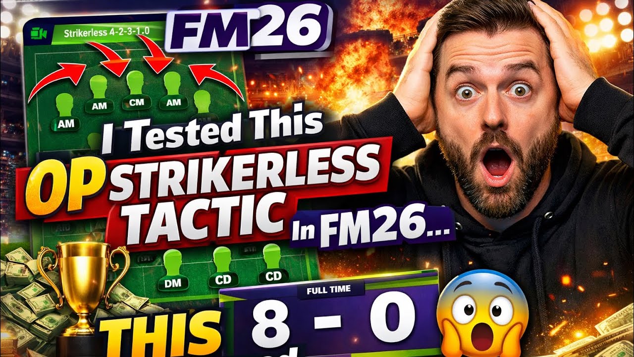  I Tested This OP Strikerless Tactic In FM26… THIS Happened 😳