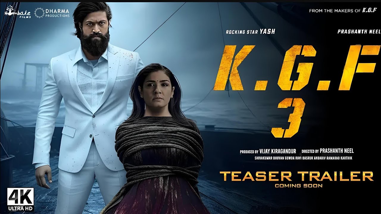 K.G.F: Chapter 3 - Hindi Trailer | Rocking Star Yash | Raveena| NTR Prabhas  #kgfchapter3trailer