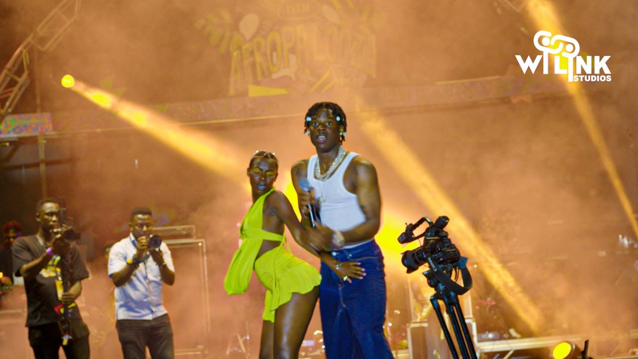 Rema live in a concert