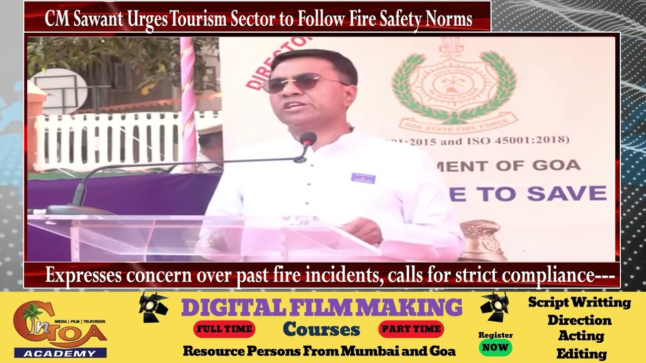 CM Sawant Urges Tourism Sector to Follow Fire Safety Norms