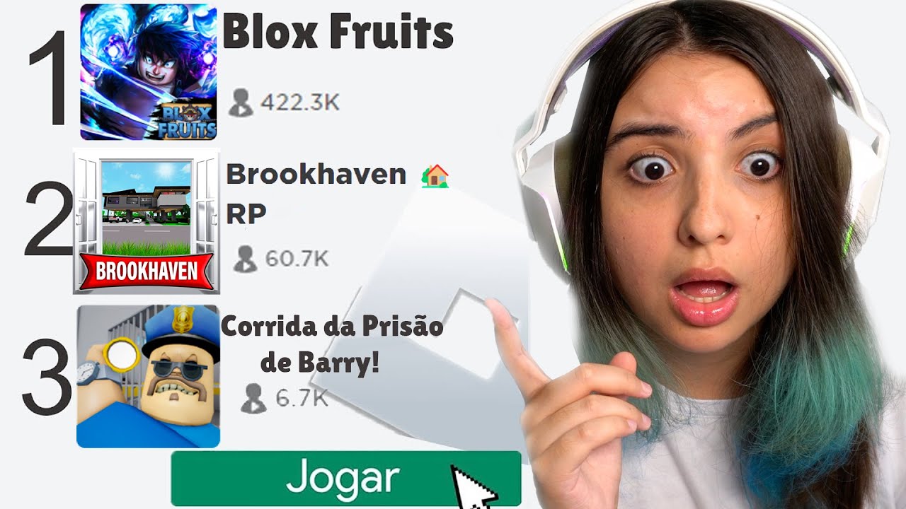 JOGUEI os 10 JOGOS MAIS POPULARES do ROBLOX em 2023! Viciei...