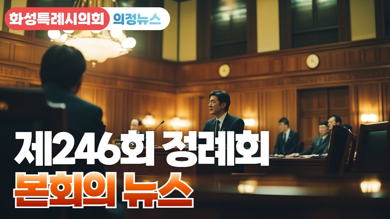 화성시의회 제246회 정례회 본회의 뉴스