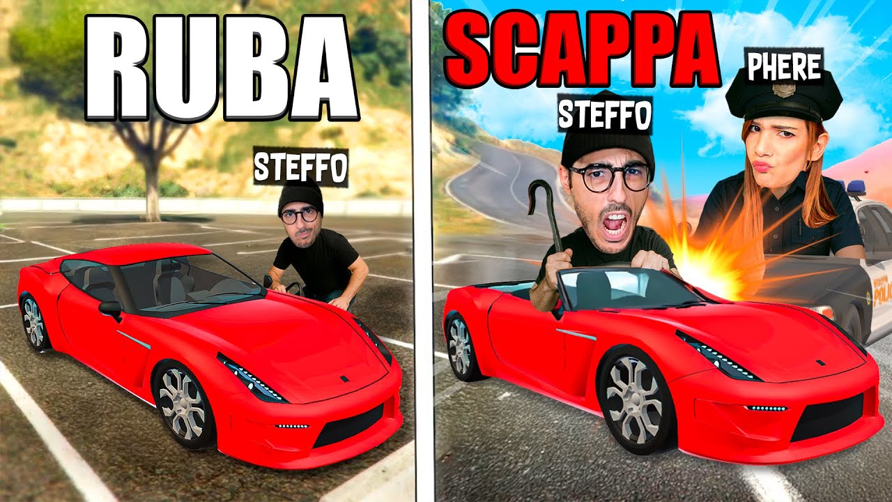 SE LA RUBI SCAPPA DALLA POLIZIA! - Gta 5