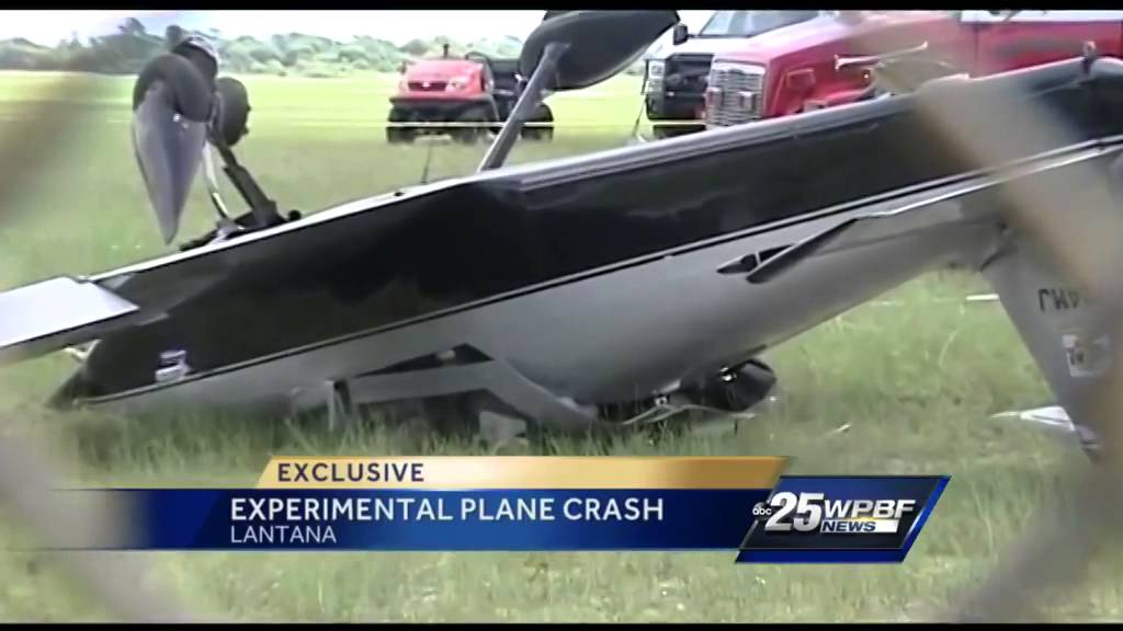 Experimental plane makes crash landing