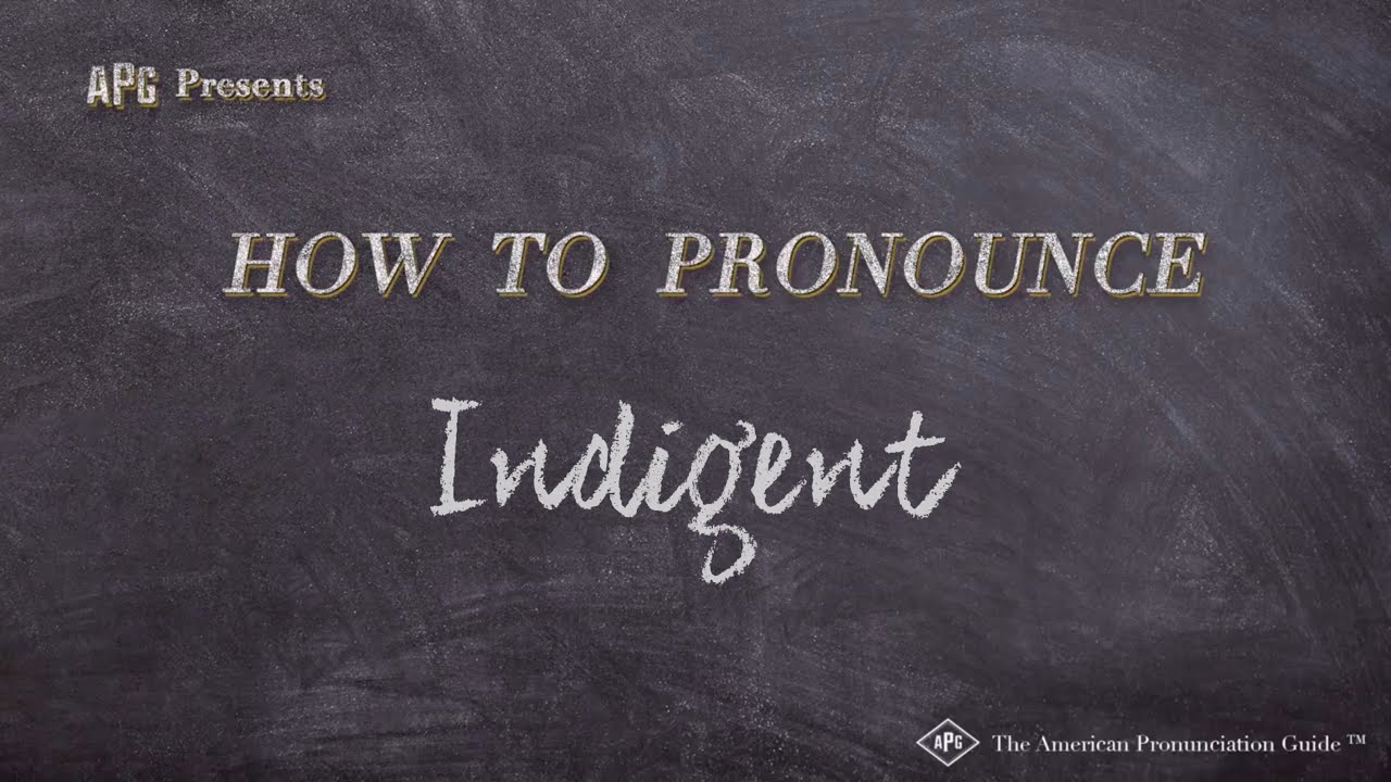 How to Pronounce Indigent (Real Life Examples!)