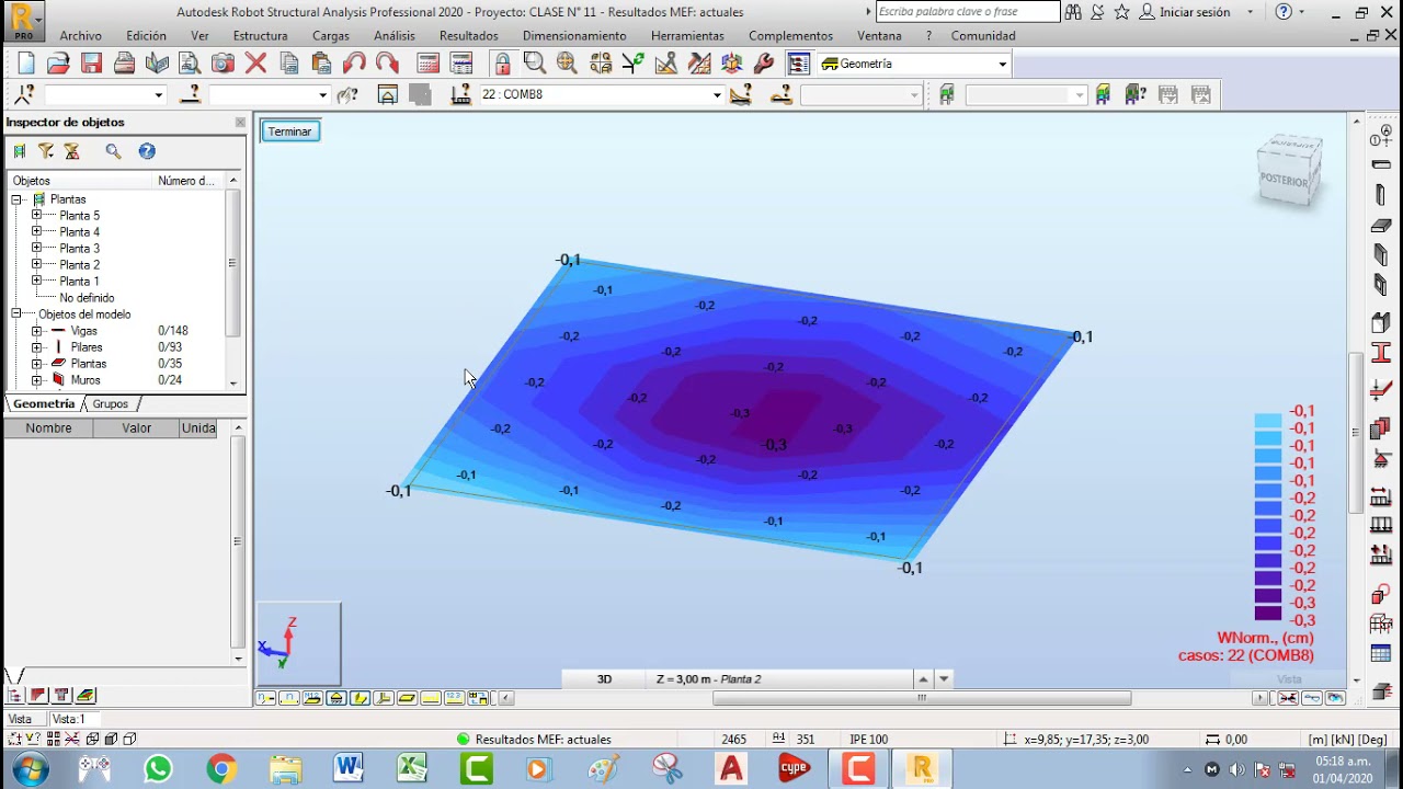 LOSA MACISA ESTRUCTURAL Y ANÁLISIS ESTRUCTURAL EN ROBOT STRUCTURAL 2020