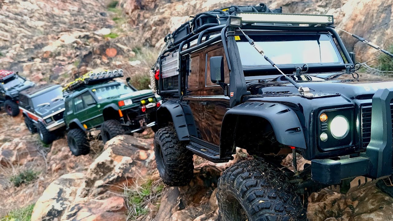 ⛰️Coches RC 4X4 OFF ROAD ROCK CRAWLER  -  Ford Bronco, Land Rover Defender, Toyota Tacoma (1/10)