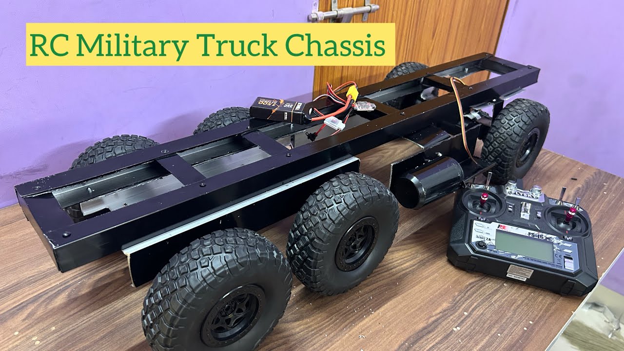 How to make RC Truck Chassis | making RC military truck Part 1 | I Build Metal RC truck chassis | 