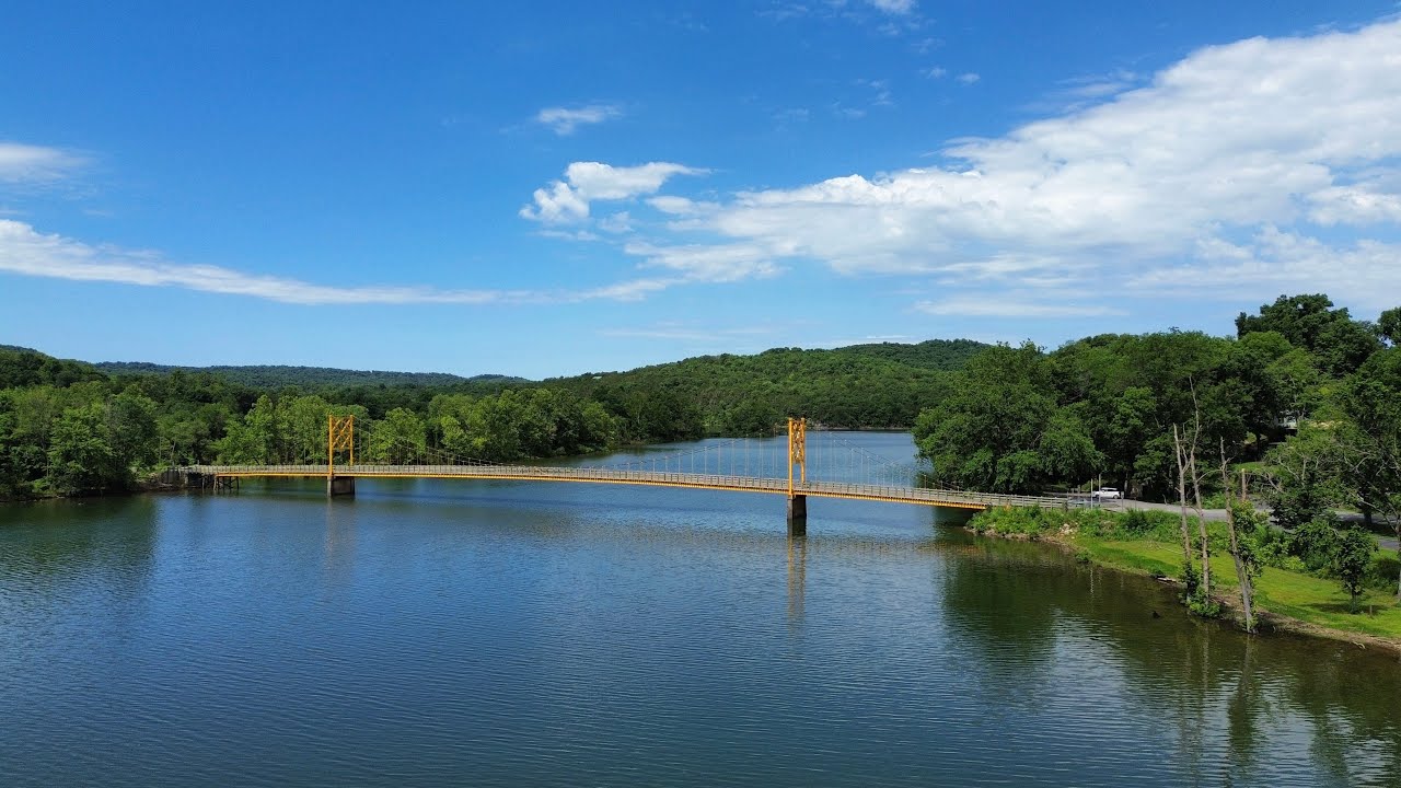 Dual Sport Ride to the Little Golden Gate Bridge in Beaver Arkansas