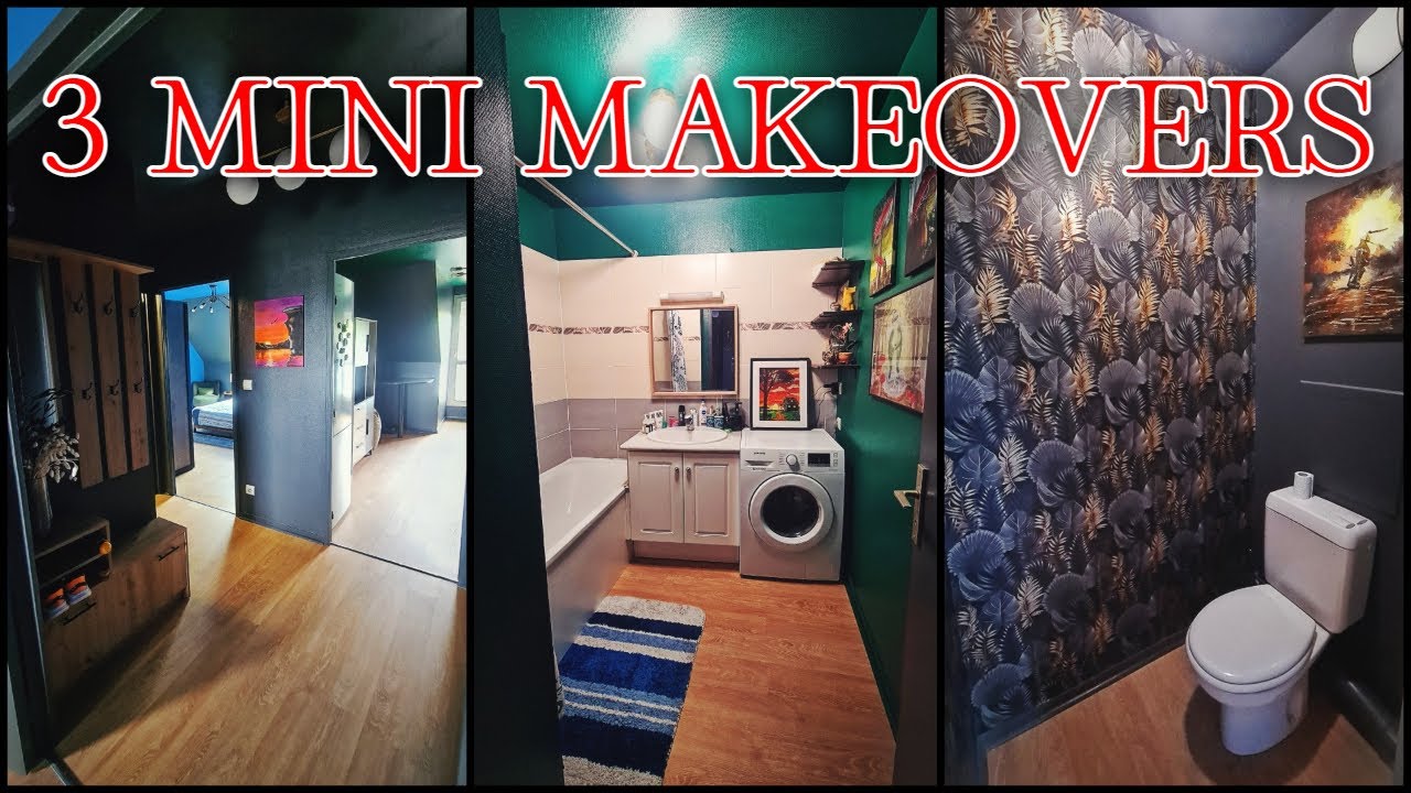 3 Small Space Makeovers | Entryway, Bathroom & Toilet Transformation