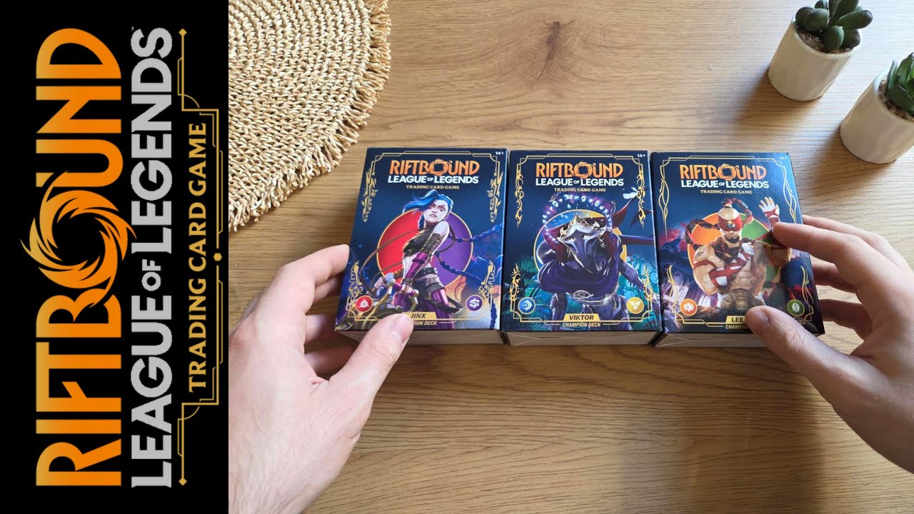 Riftbound Starter Deck Unboxing Lee Sin, Jinx and Viktor