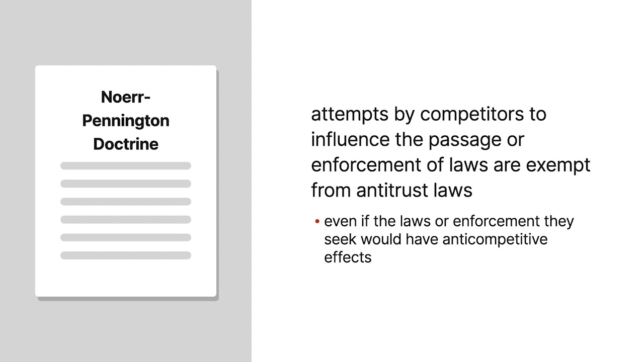 Antitrust Law  | First Amendment and Other Immunities | Lesson 7 of 29